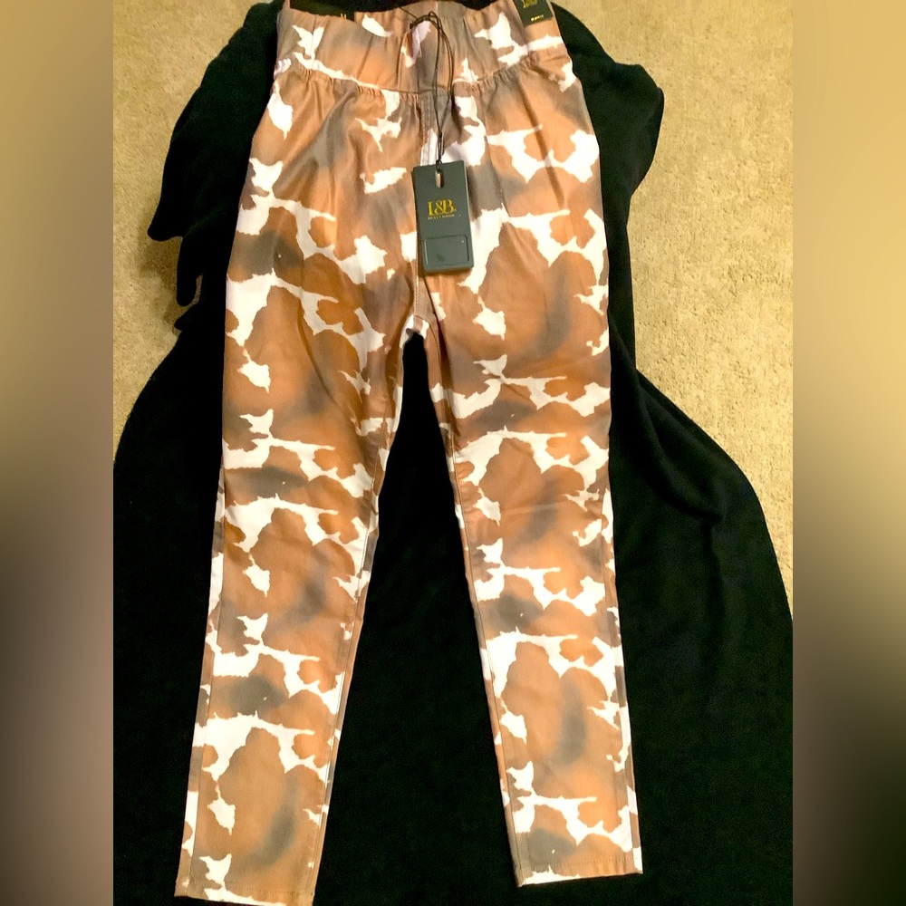 L&B COW PRINT WOMEN’S PANTS